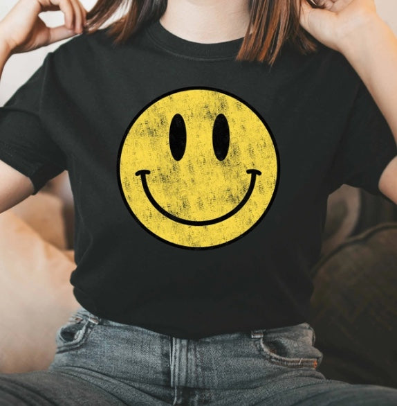 Smiley Face Graphic T-Shirt