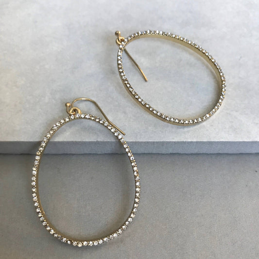 Pretty Simple - Crystal Teardrop Earrings