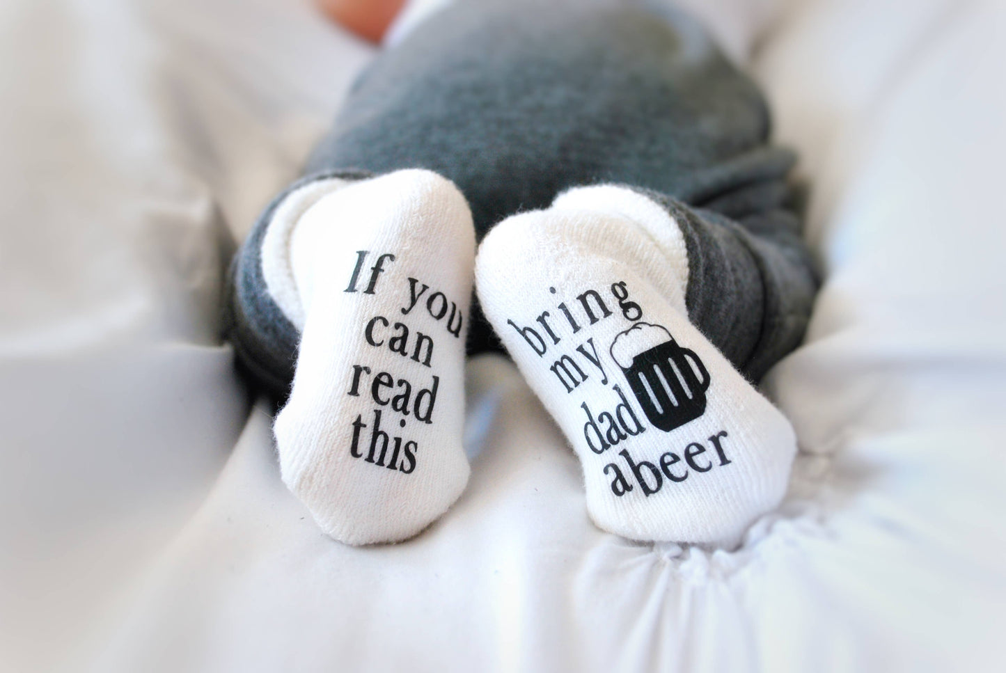 Bring My Dad a Beer Baby Socks
