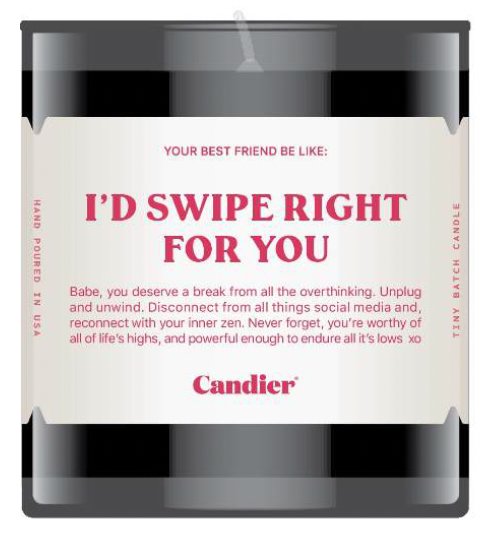 Swipe Right Candle