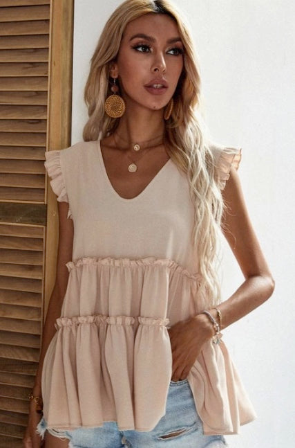 Beige babydoll