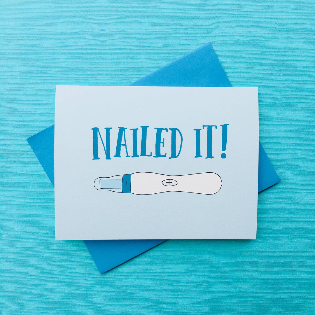 "Nailed it" Pregnancy Card