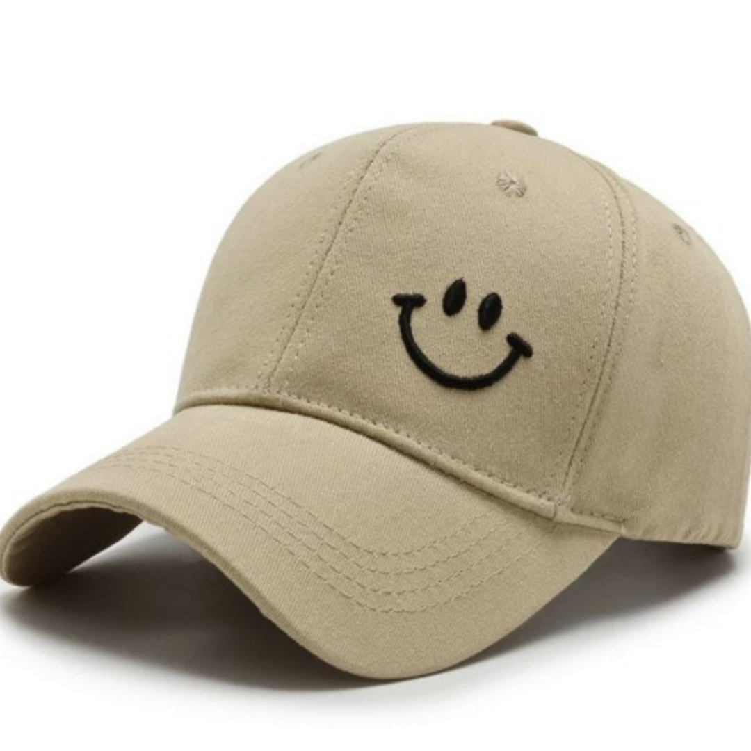 Khaki Happy Ball Cap