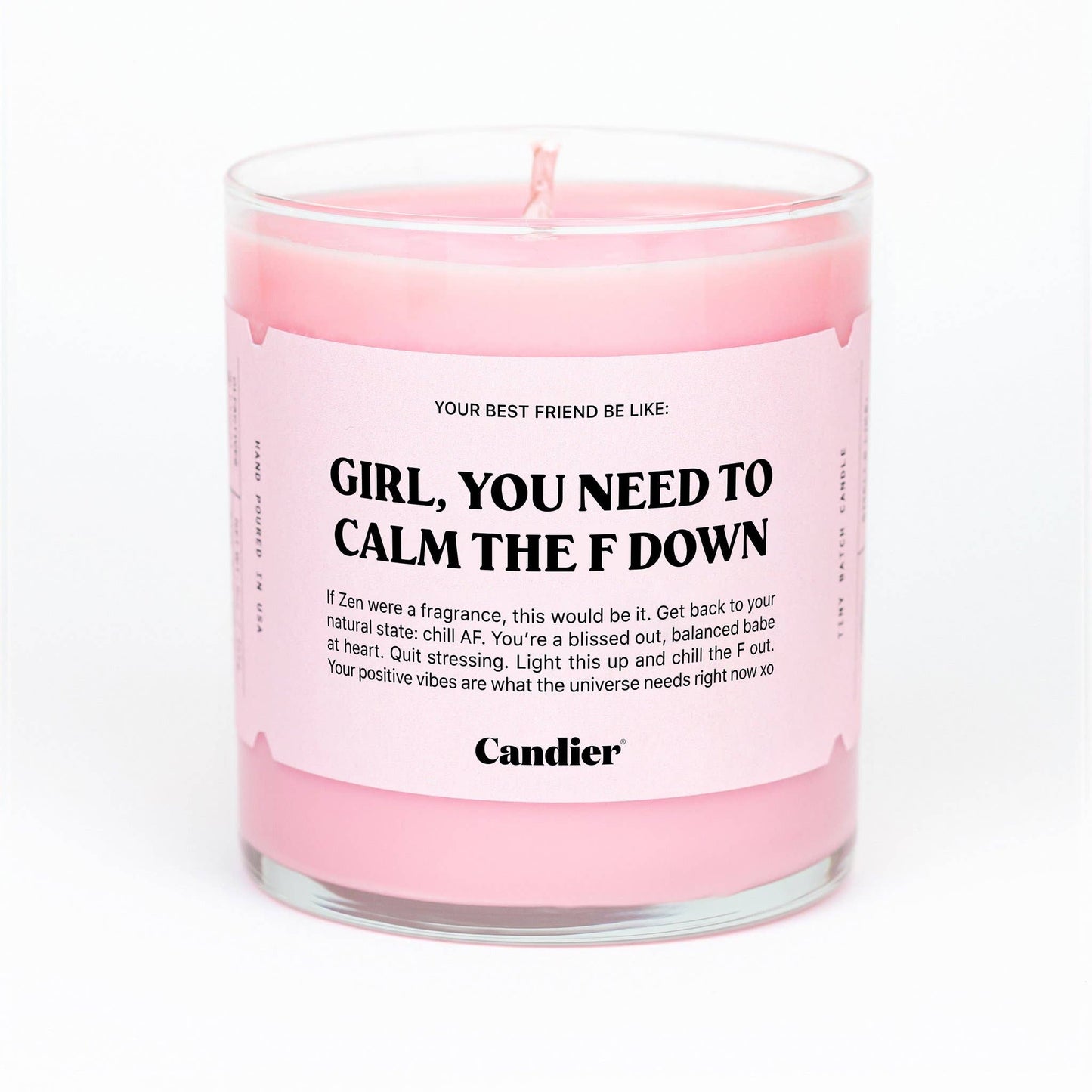 "Calm the F Down" Candle