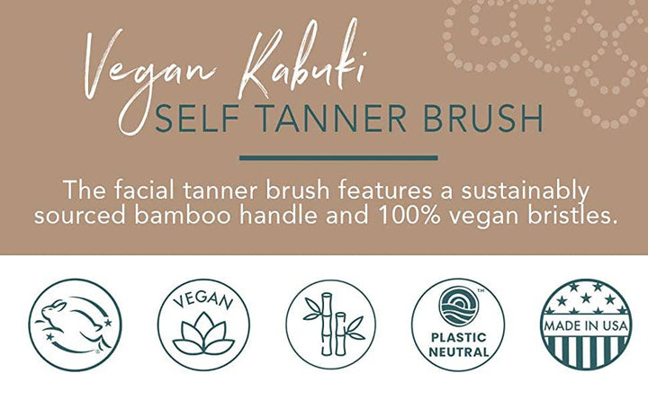 Self Tanner Kabuki Facial Tan Application Brush