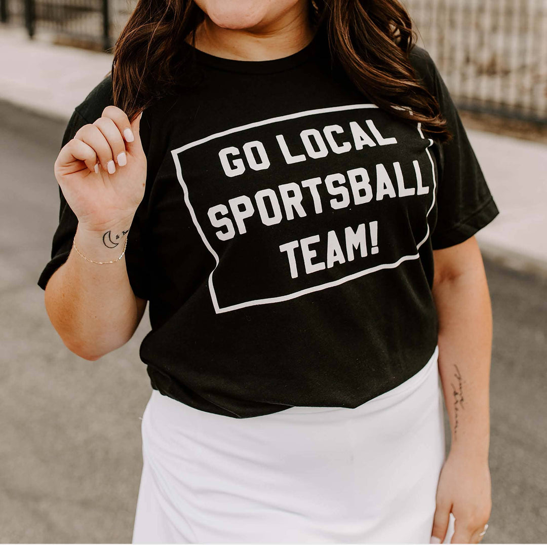 Go Local Sportsball Team Funny Football Shirt