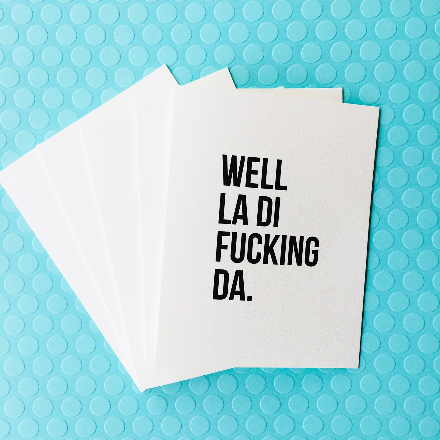 Top Hat and Monocle - La Di Fucking Da Congratulations Card